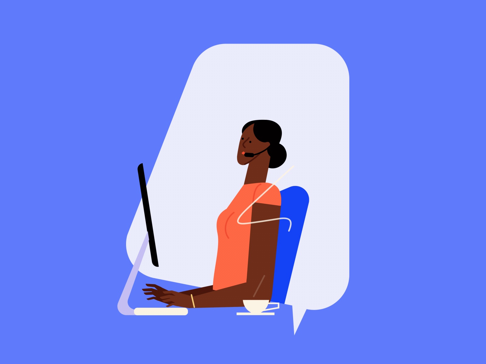 illuatration CUSTOMER CARE