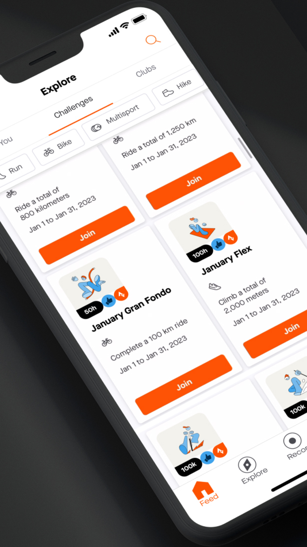 Strava – Mockup